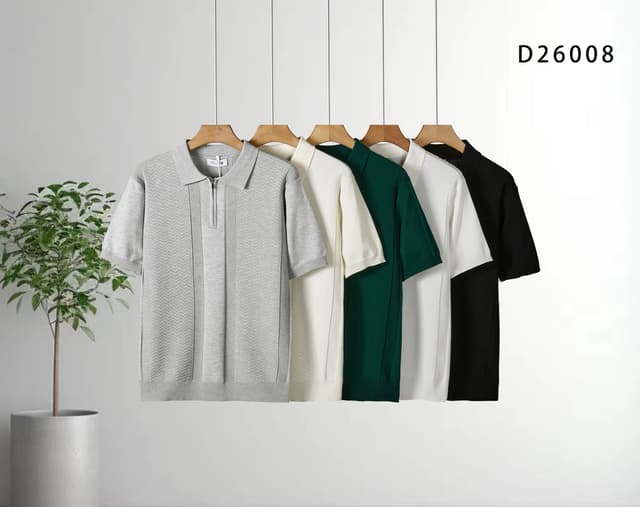 Texture Meets Trend in the Perfect Polo T-shirts